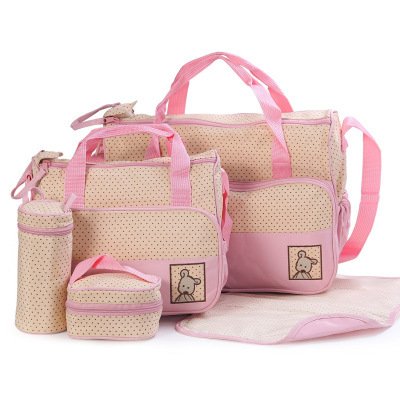 3223888173252.jpg Baby Diaper Bag Suits For Mom Baby Bottle Holder Mother Mummy Stroller Maternity Nappy Bags Sets – Image 3