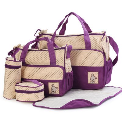 3950941439228.jpg Baby Diaper Bag Suits For Mom Baby Bottle Holder Mother Mummy Stroller Maternity Nappy Bags Sets – Image 2
